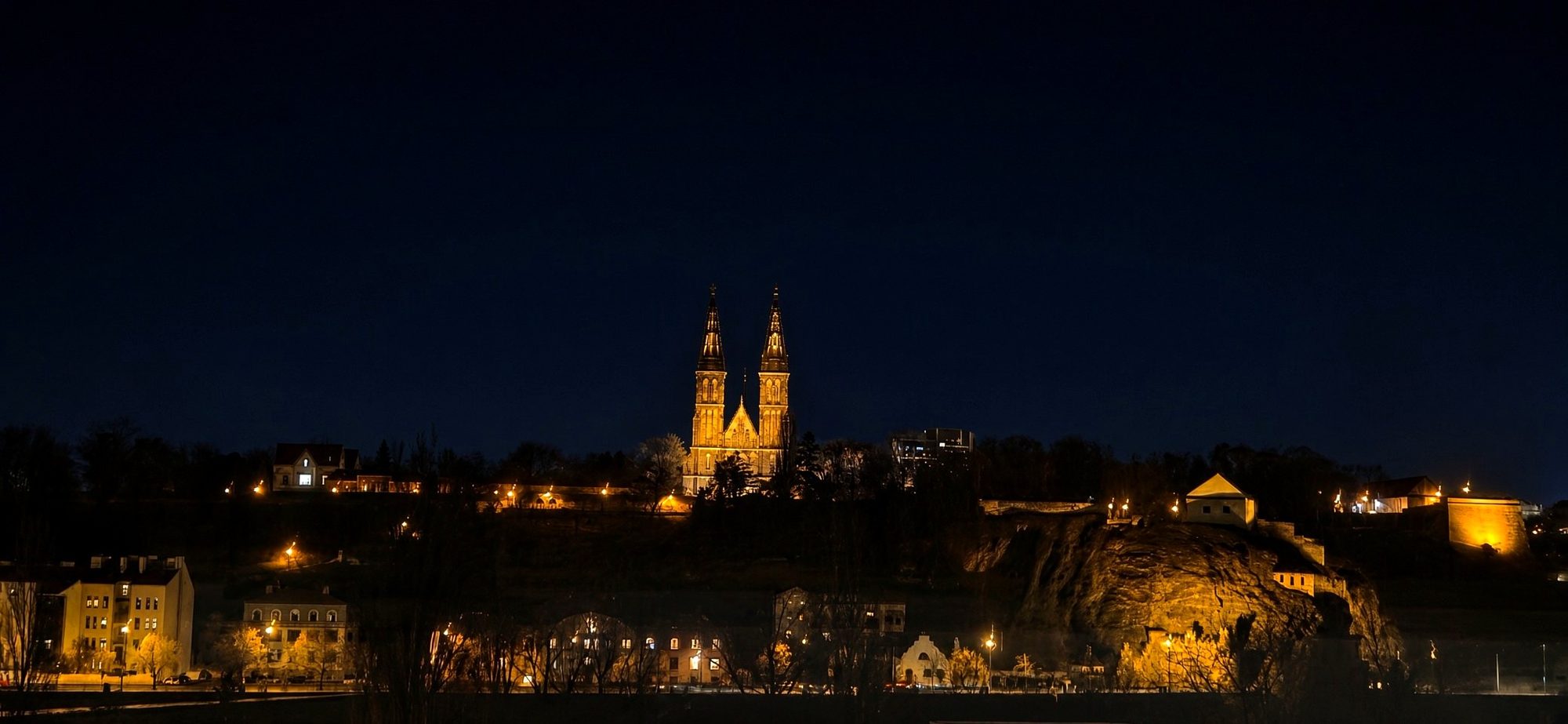 Vyšehrad v noci